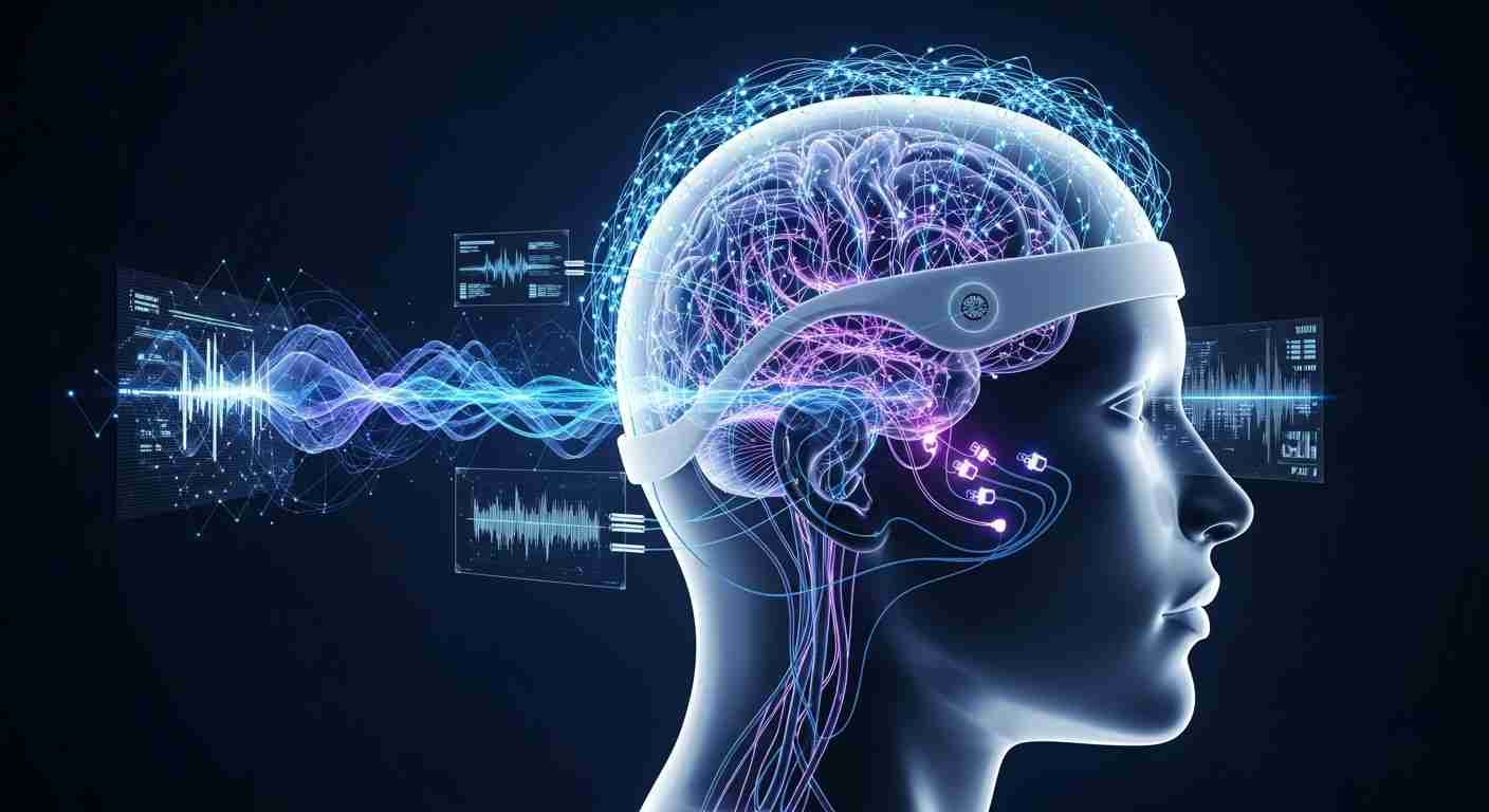 AI大脑与物理世界交互示意图