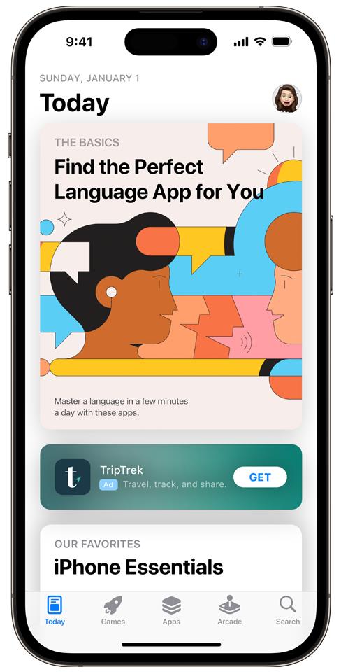 App Store Today标签推荐页面