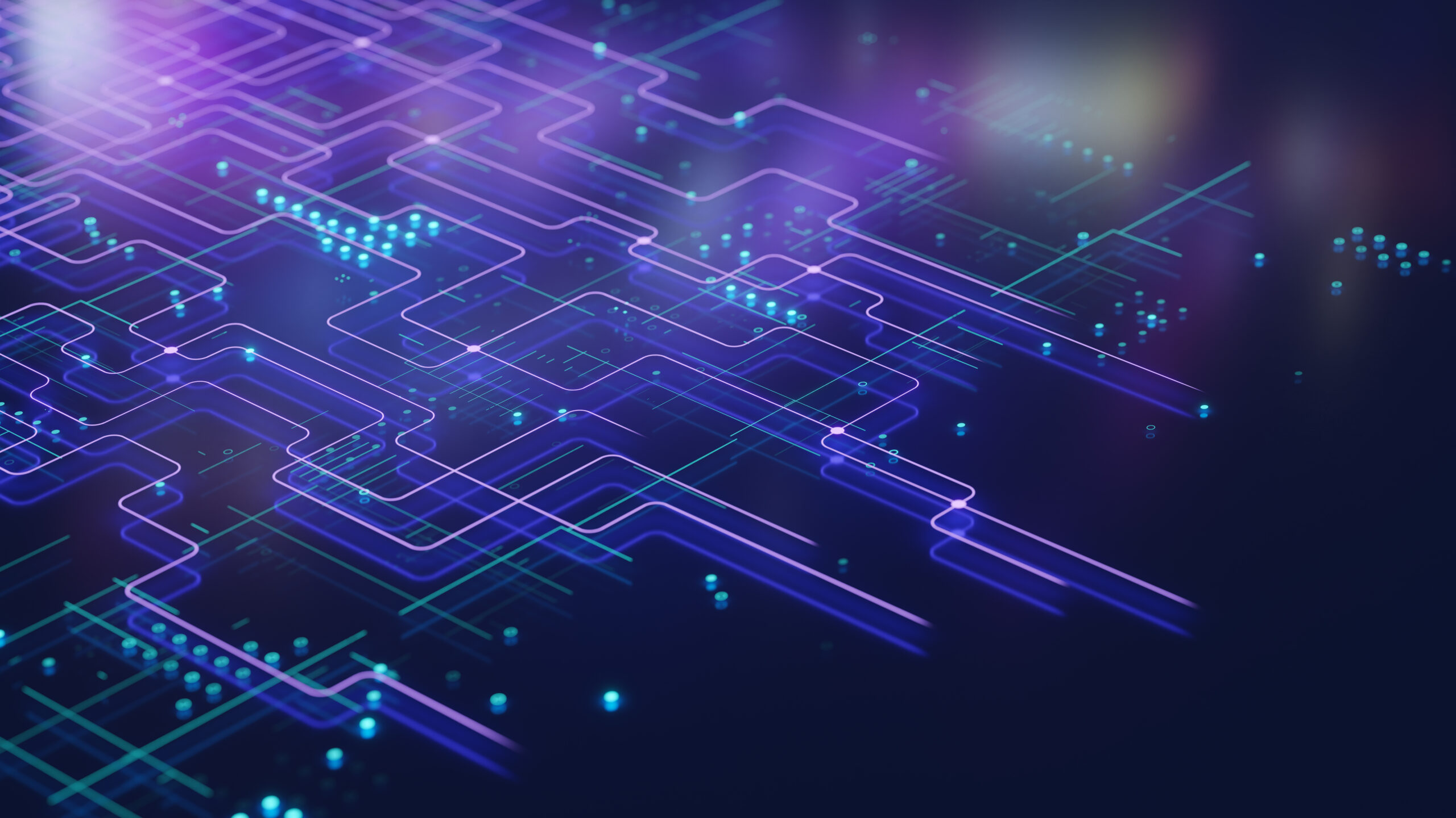 Digital payment network with glowing nodes and connections