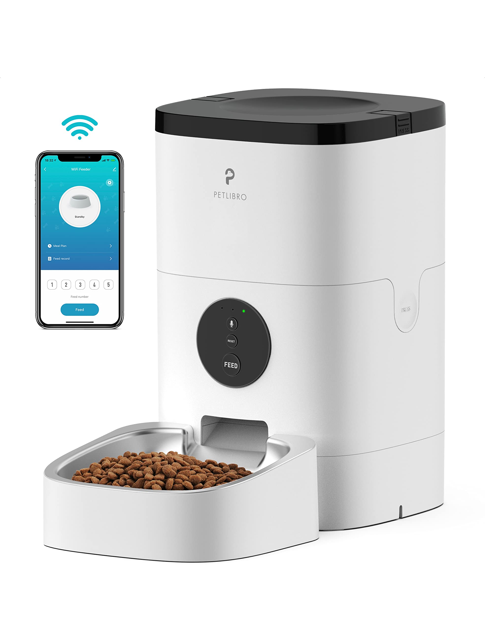 PETLIBRO Automatic Cat Feeder, Timed Programmable, 4L