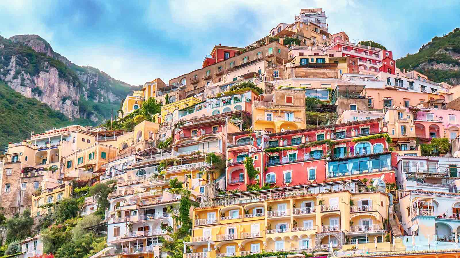 Amalfi Coast Positano Colorful Houses
