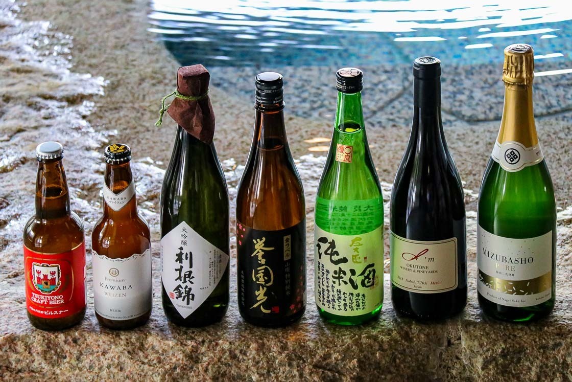 Sake, beer and wine in northern Gunma