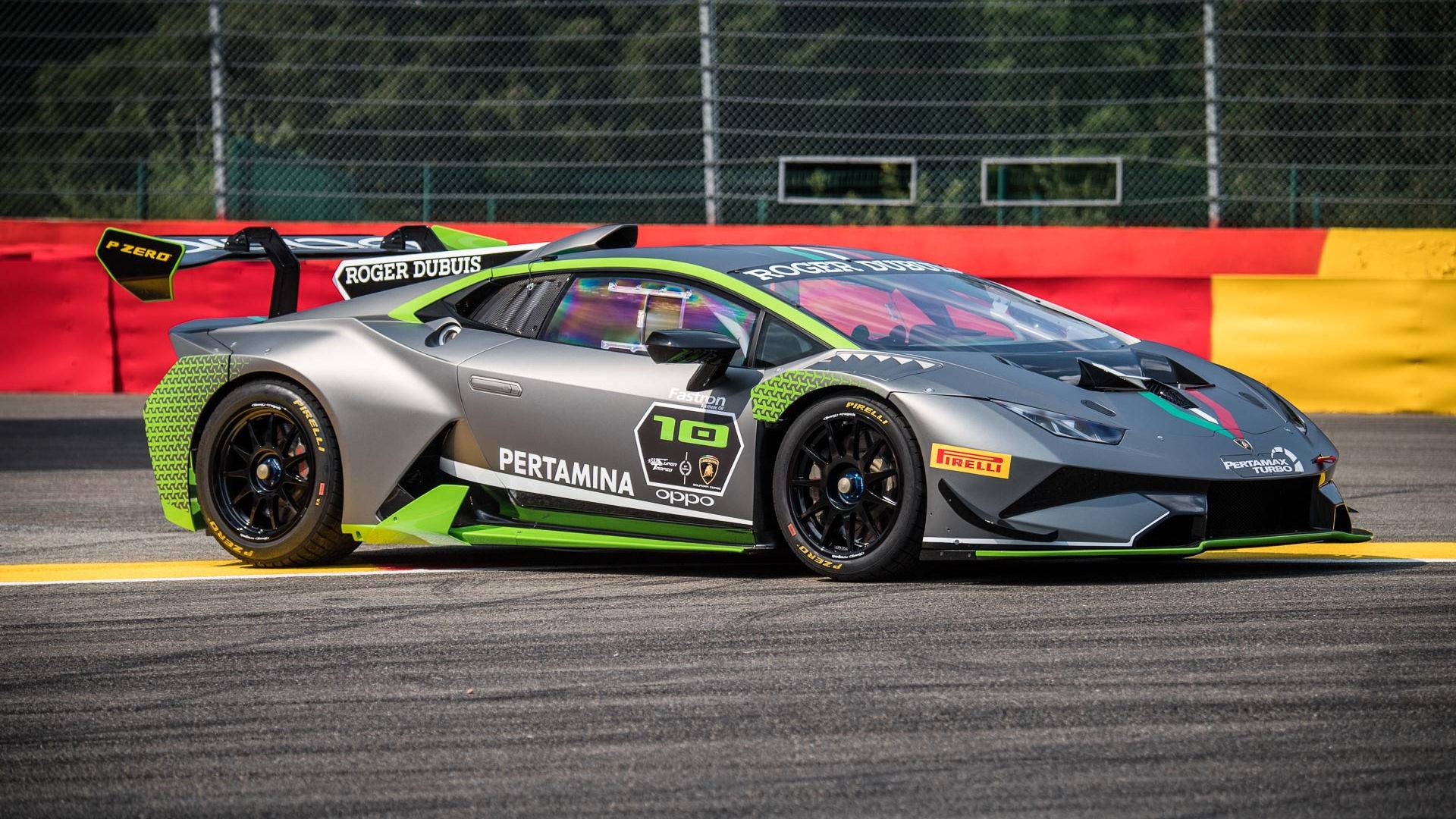 Lamborghini Huracan Super Trofeo race car on track