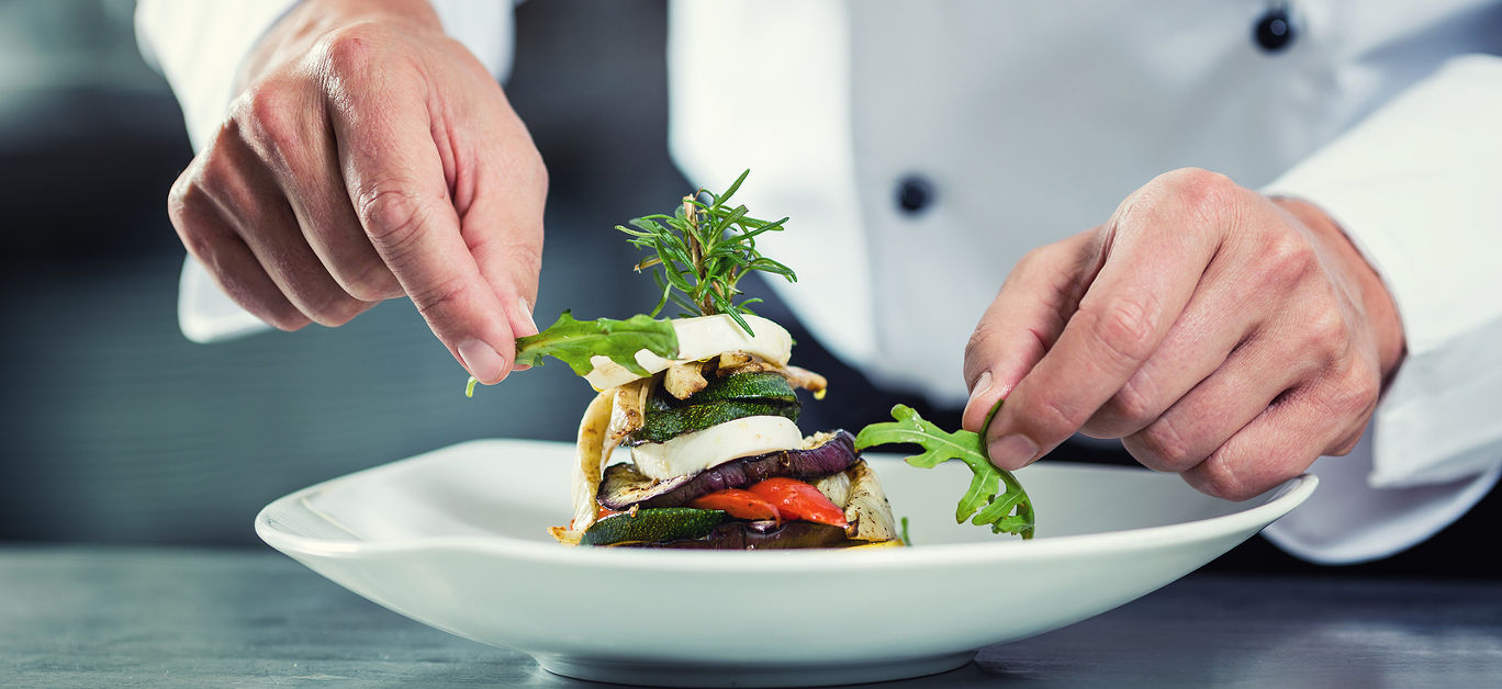 Chef preparing food