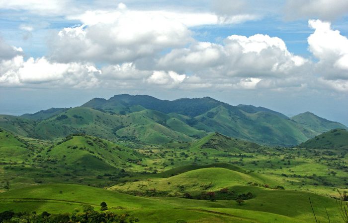 Chyulu Hills National Park with Mount Kilimanjaro in the background