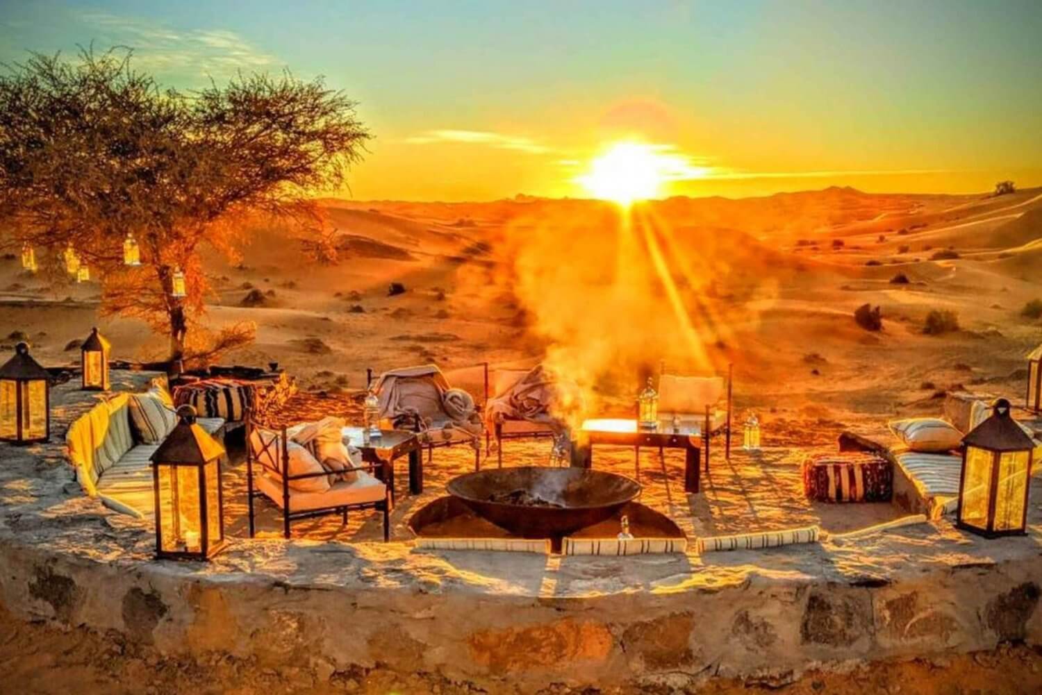 مخيم صحراوي فاخر بالقرب من مراكش - تجربة الإقامة في الصحراء