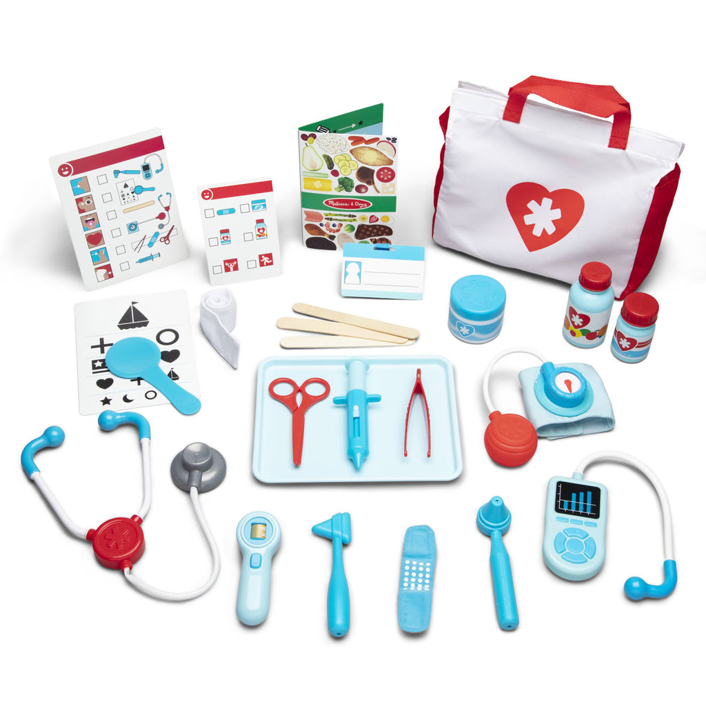 Playkidiz 12-Piece Doctor Play Set with Carrying Case
