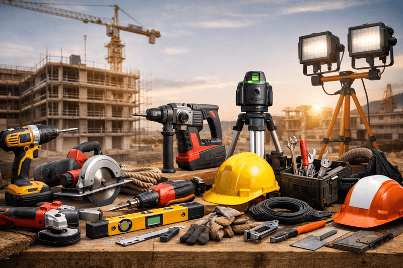 Herramientas profesionales de construcción
