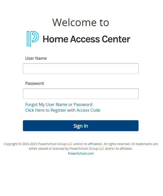Home Access Center HAC Login Page for Students