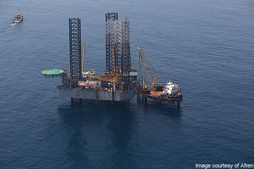 Ebok Oilfield offshore platform Nigeria