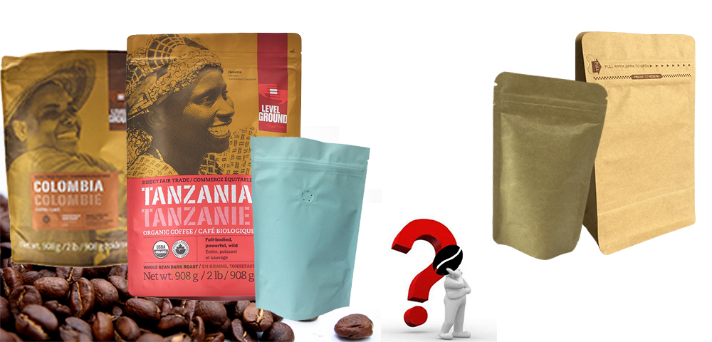 Coffee beans packaging for online retail
