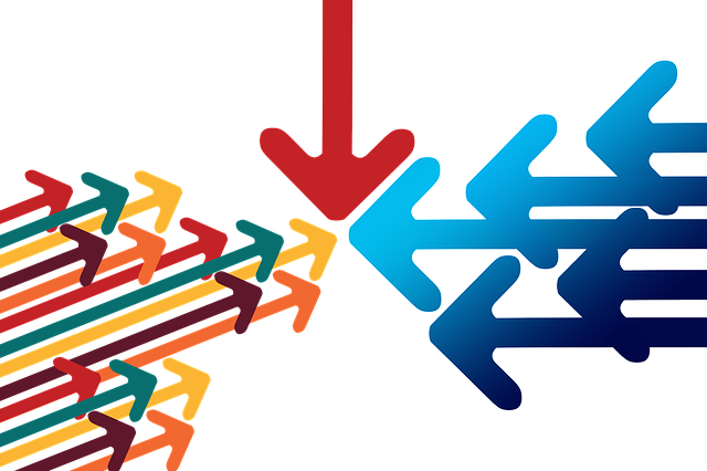 Abstract representation of centralized versus decentralized systems