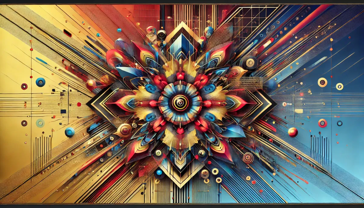 Abstract digital network representing AI knowledge democratization