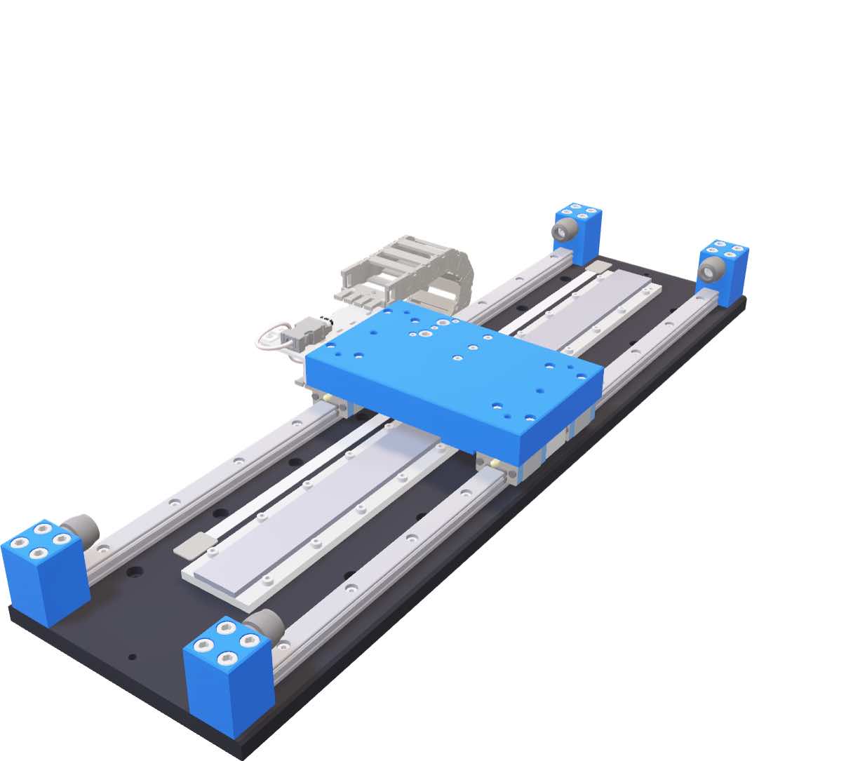 Linear servo motor stage for precision positioning