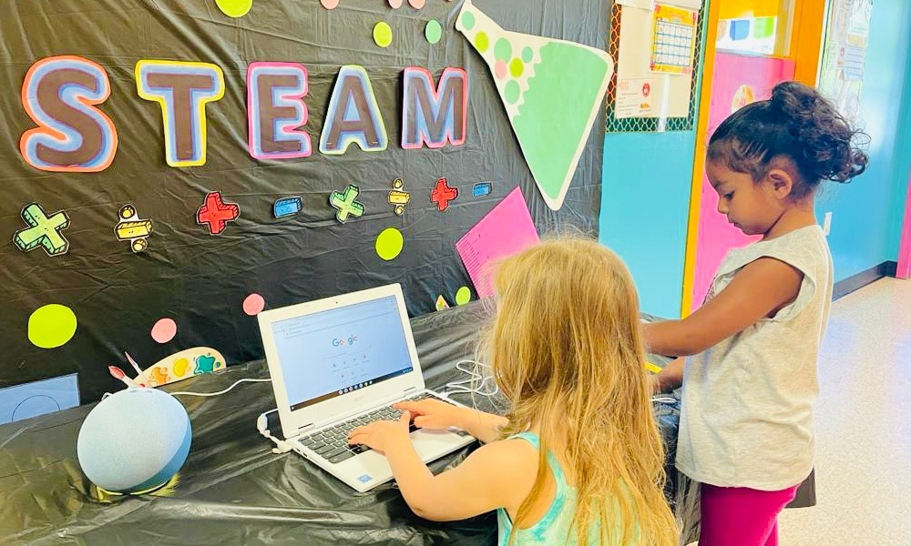 Modern STEAM classroom