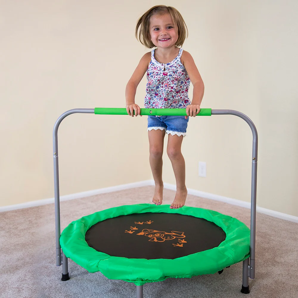 SEGMART 55in Kids Mini Trampoline with Basketball Hoop
