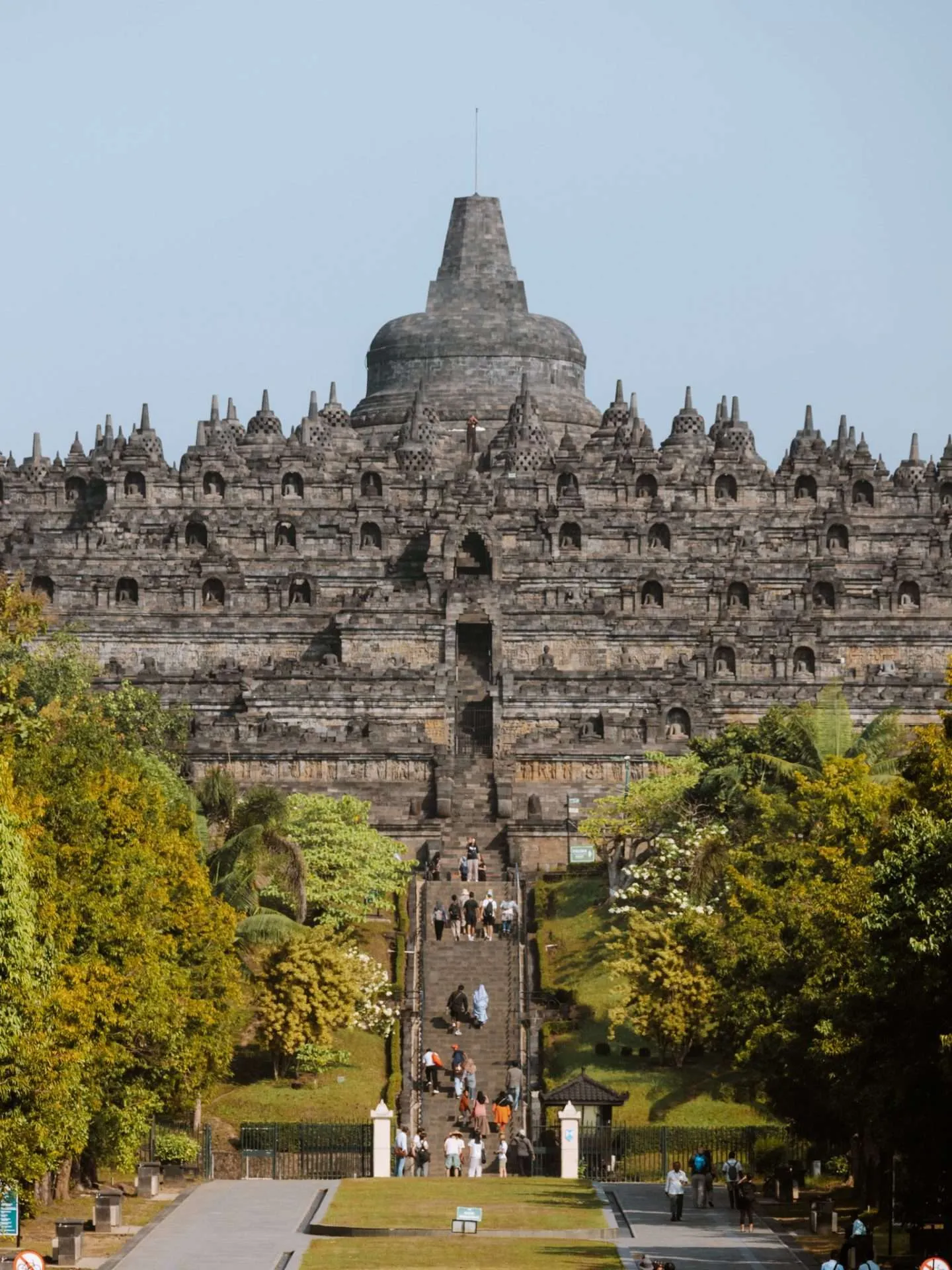 Borobudur Buddhist temple in Indonesia