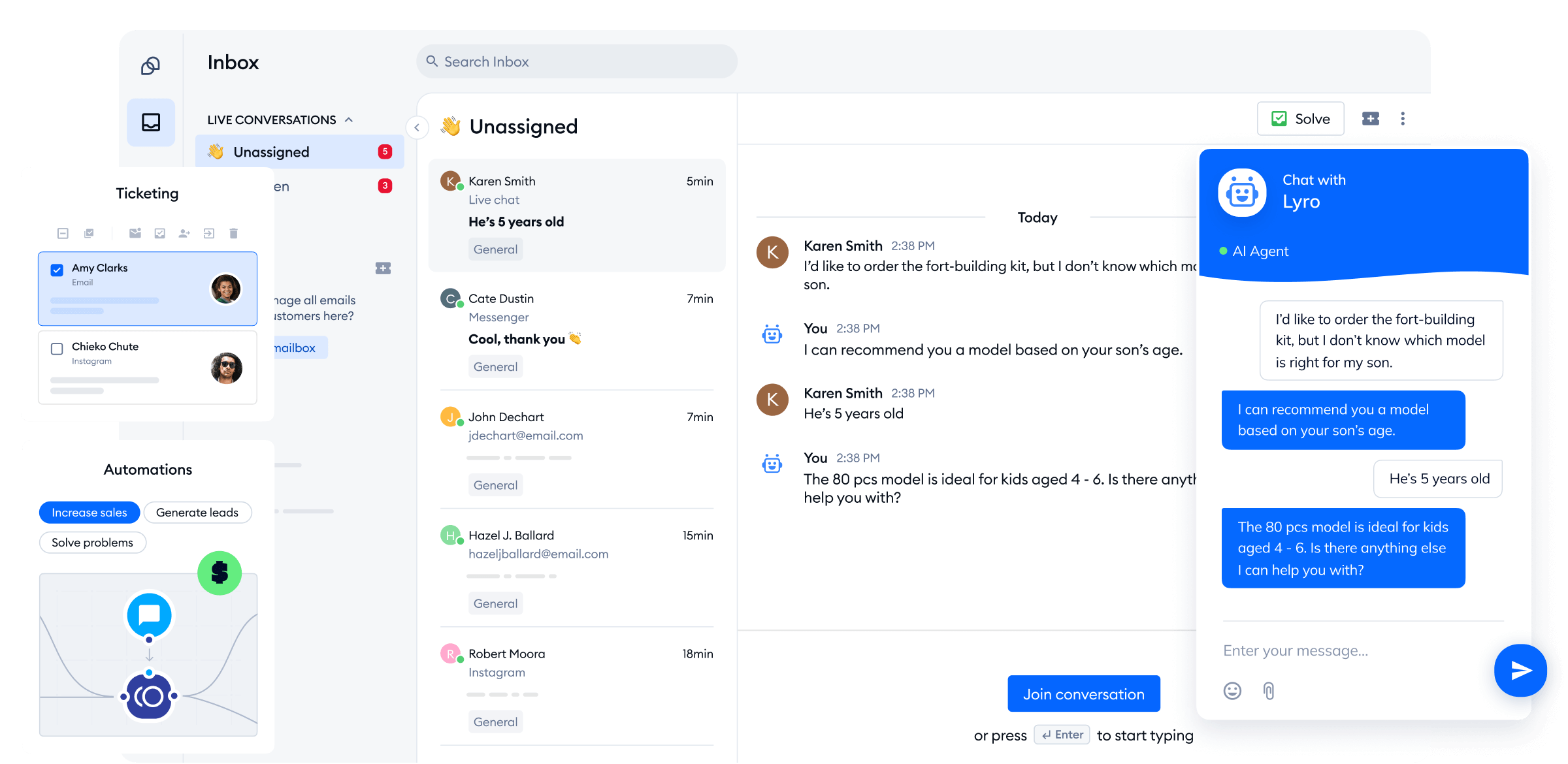 Tidio chatbot