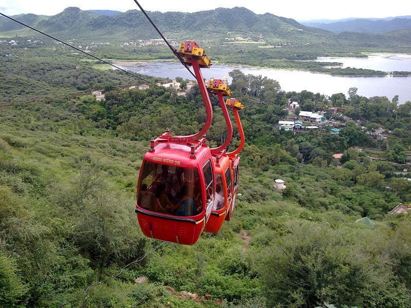 Karni Mata Ropeway Udaipur Cable Car View