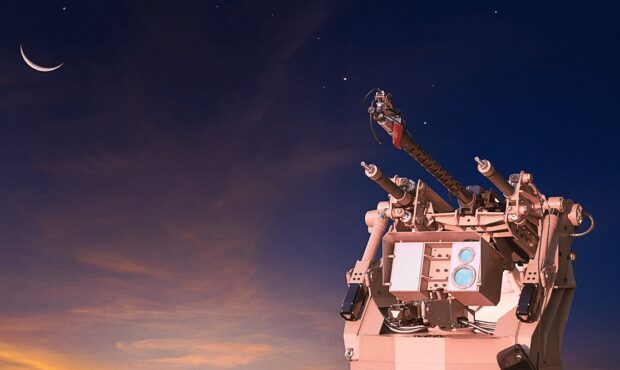 Sky Sentinel AI-controlled anti-drone turret