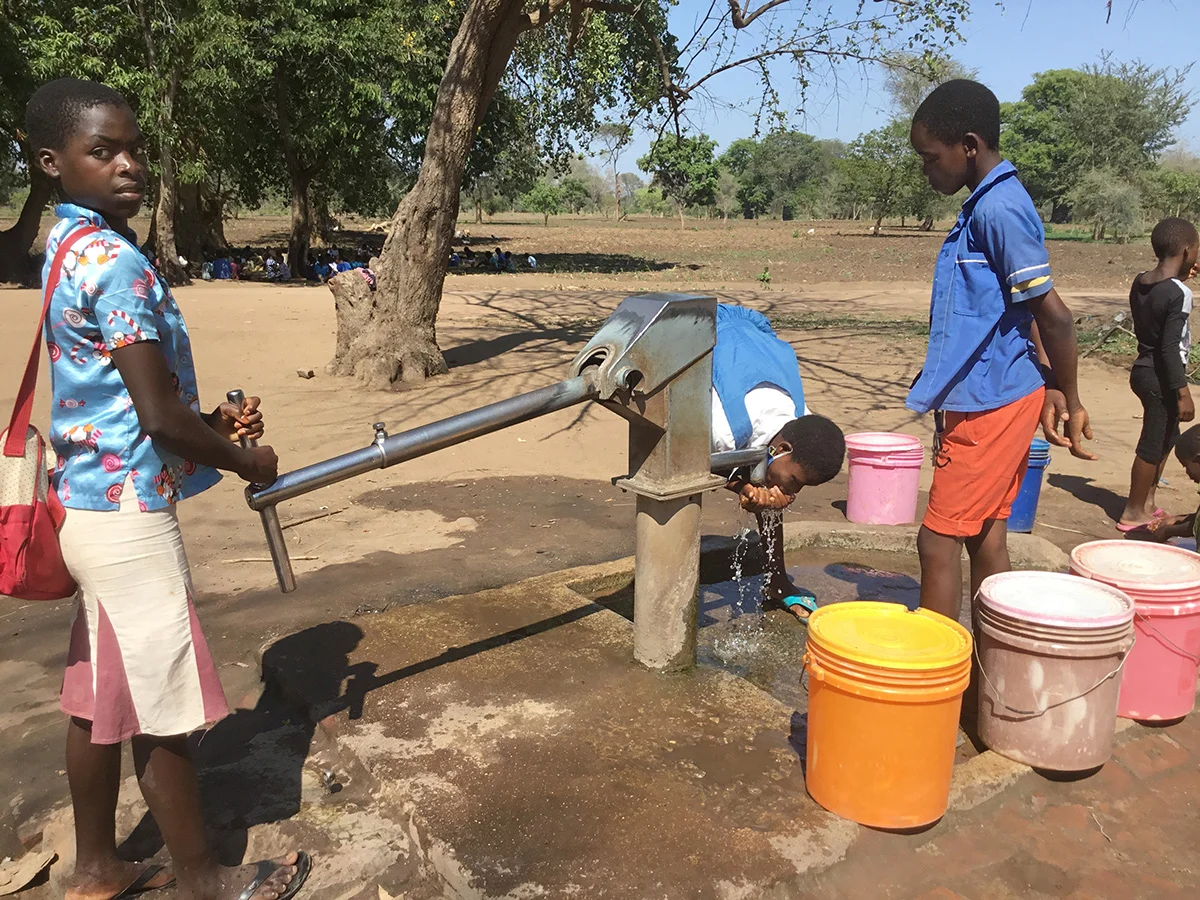 Community borehole water access