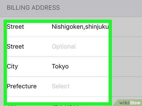 iPhone日本区App Store地址填写界面