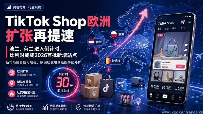 TikTok Shop欧洲扩张波兰荷兰比利时