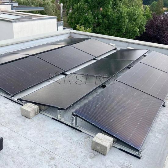 No penetration easy install solar ballasted roof mounting systems  Manufacturers
