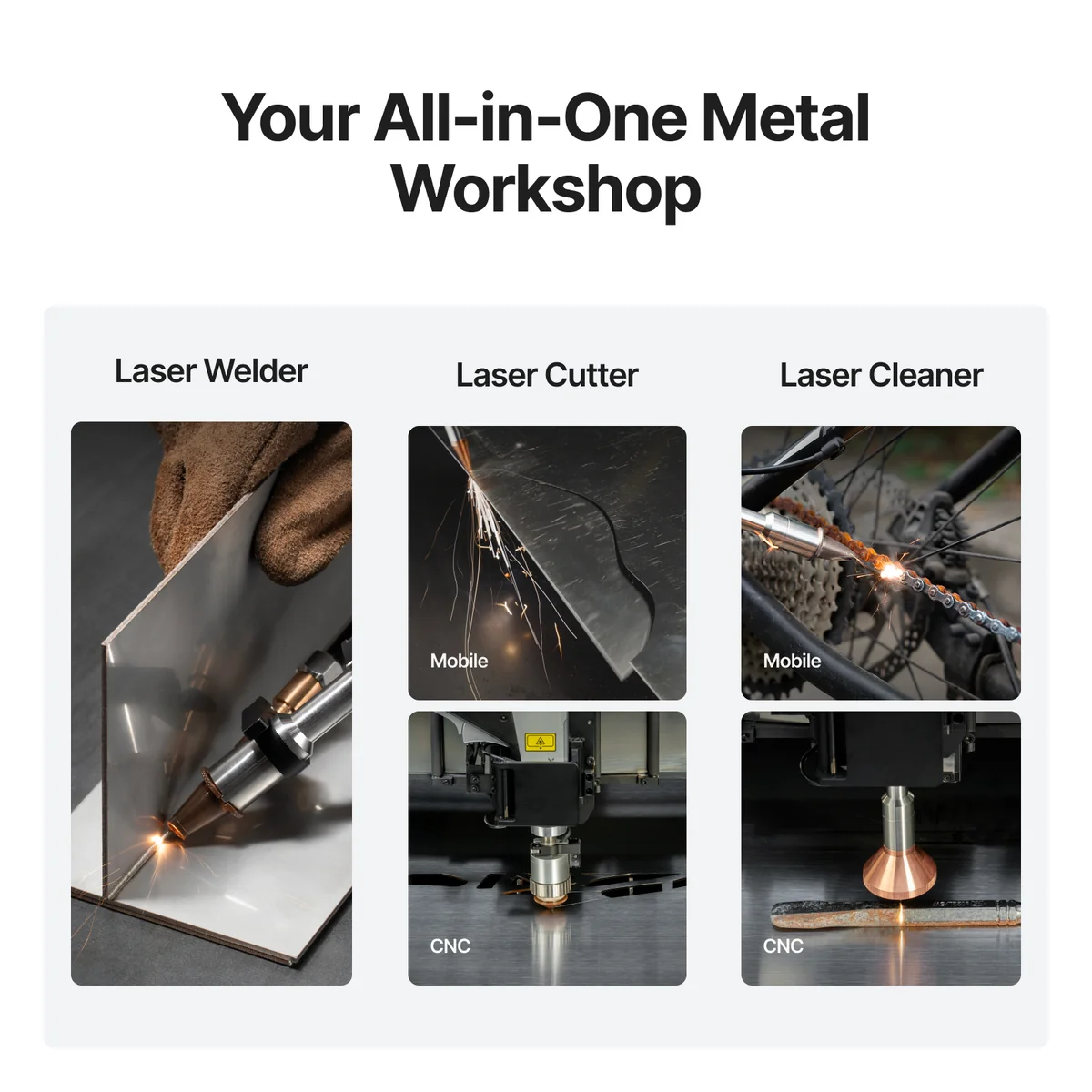 xTool MetalFab all in one laser welder cutter cleaner engrave