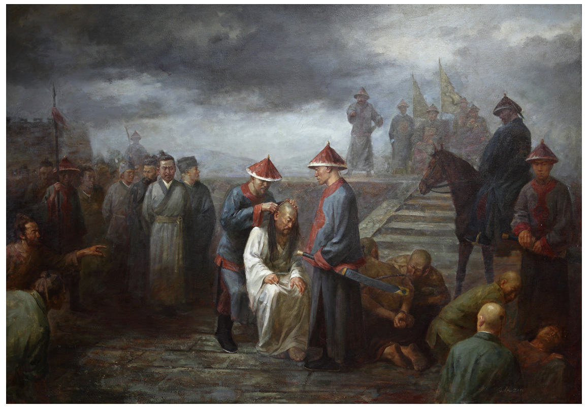 清朝剃发易服历史绘画