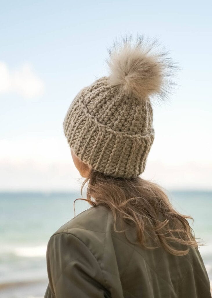 Free Pattern - Chunky Crochet Beanie for Beginners