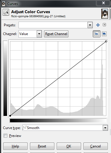 Curves dialog