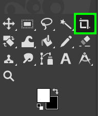 工具箱中的 Crop Tool
